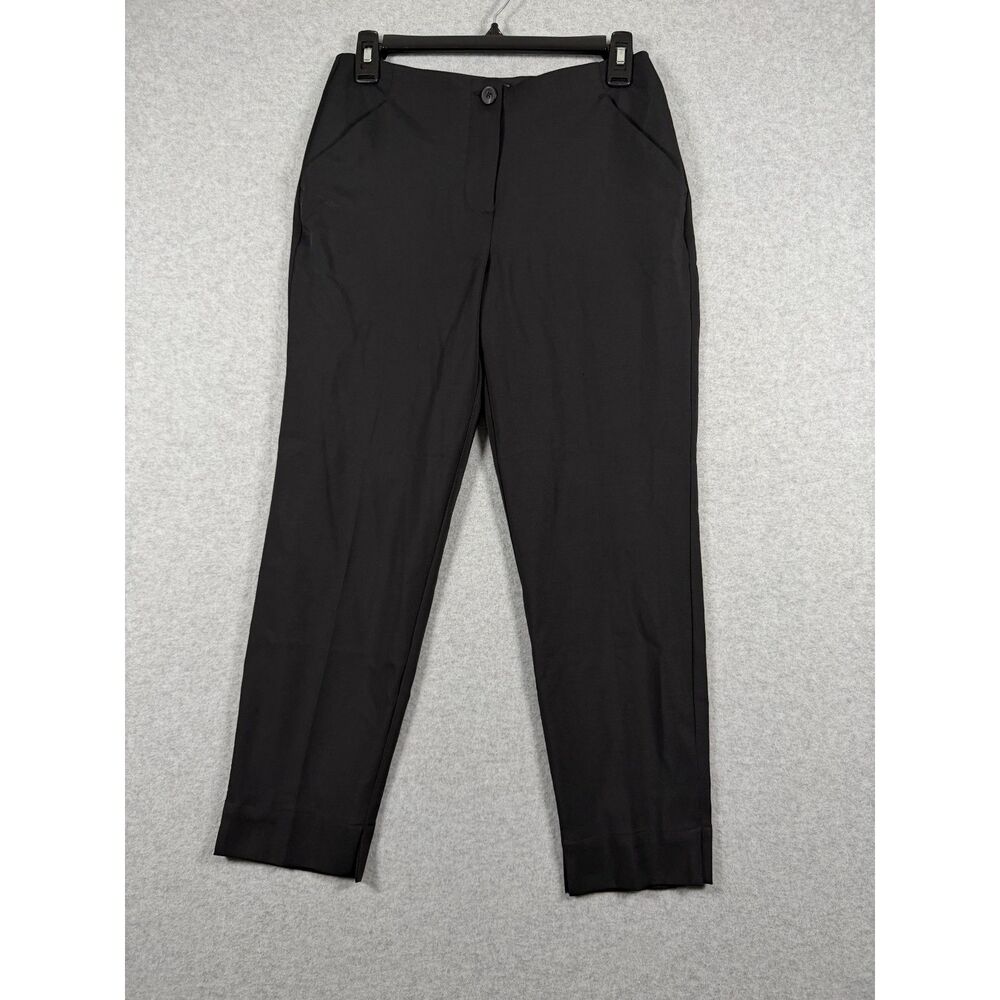 Worthington Women's 2P Black Slim Ankle Dress Pants Petite Career Trousers 0748